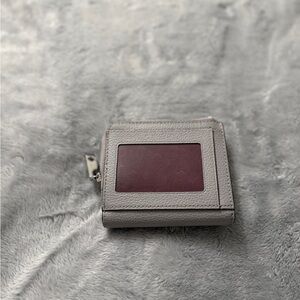 Gray and Burgundy Wallet